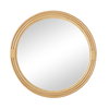 Pelicano Large Round Mirror, by Woven, 39.75" diameter x 1.5" depth thumbnail 1