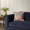 Rifle Paper Co. x Loloi Vintage Garden Pillow, Decorative Pillow, 18" length x 18" width thumbnail 2