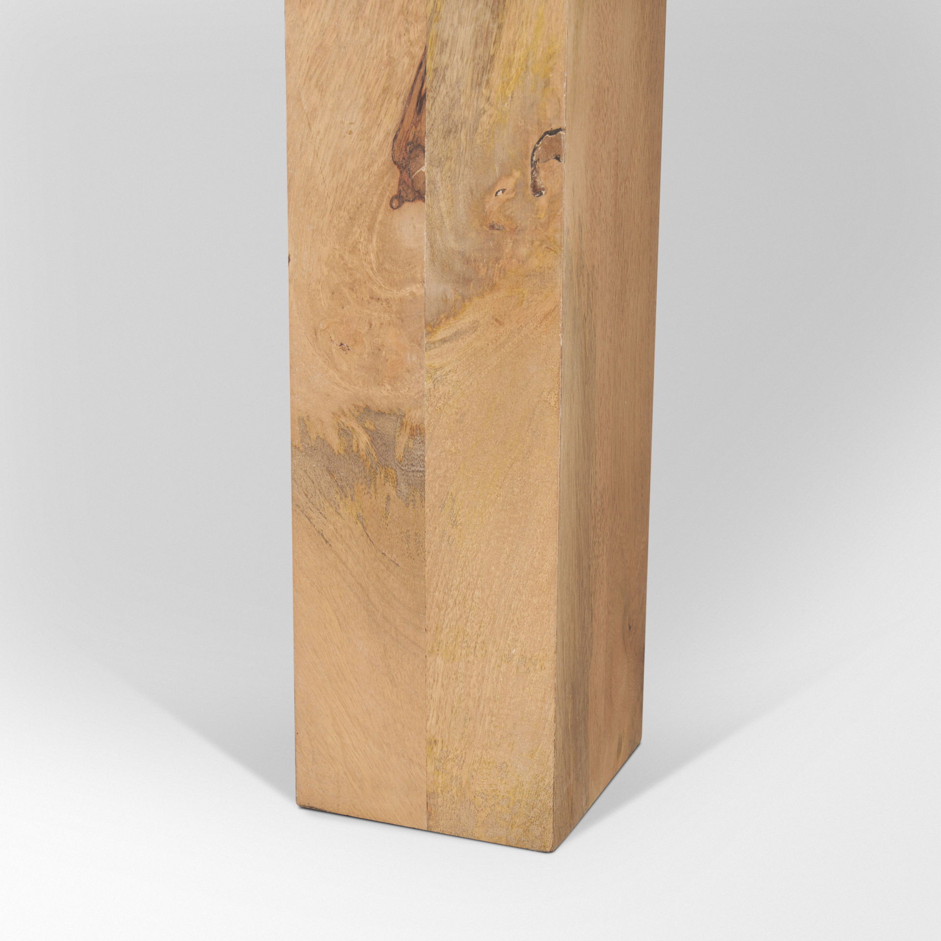 Beth Light Brown Wood Rectangular Dining Table, by Mercana, 88" length x 42" width x 30" height View 9