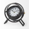 Gaston Gray Metal Circular Table Clock, by Mercana, 11.81" length x 3.15" width x 11.42" height thumbnail 7