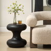 Robles Black Outdoor Accent Table, Outdoor Table by Uttermost, 1'4" width x 1'6" height x 1'4" depth thumbnail 2