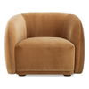 Faye Accent Chair Tan Faux Mohair thumbnail 0