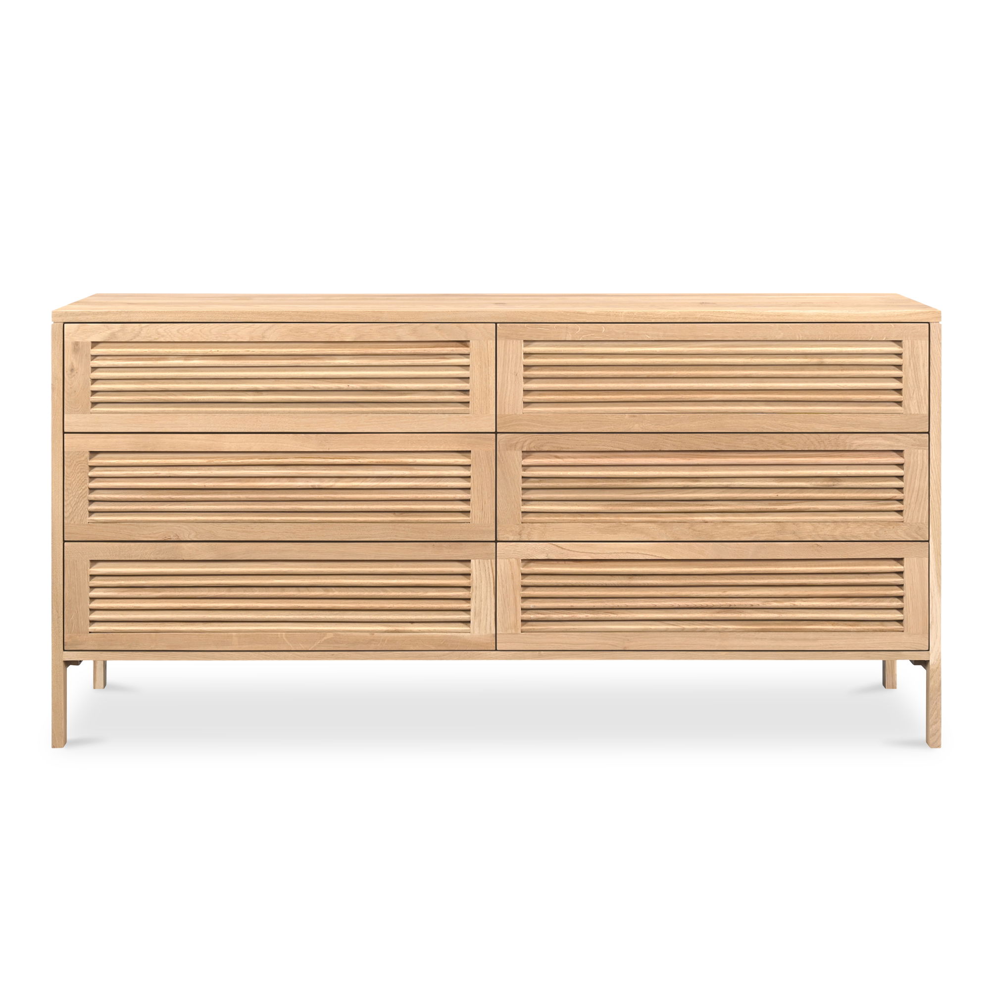 Teeda 6 Drawer Dresser Natural large image 