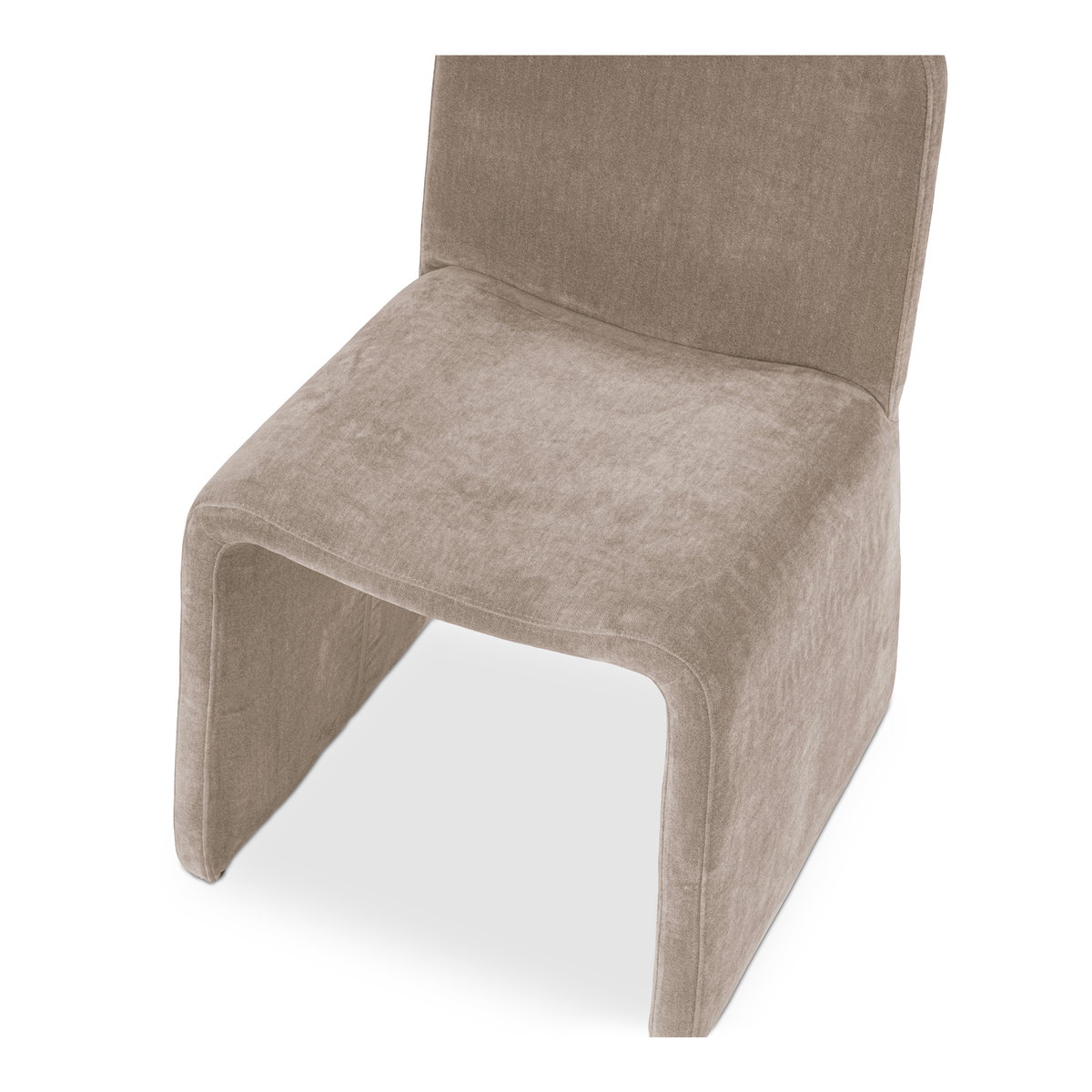 Ella Dining Chair Camel, by Moe's Home, 22.05" width x 33.5" height x 22.44" depth View 5