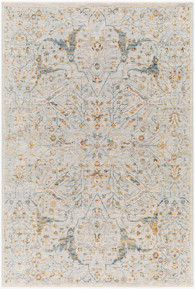 Reina Machine Woven Rug, by Surya, 7'4.58" length x 4'11.84" width