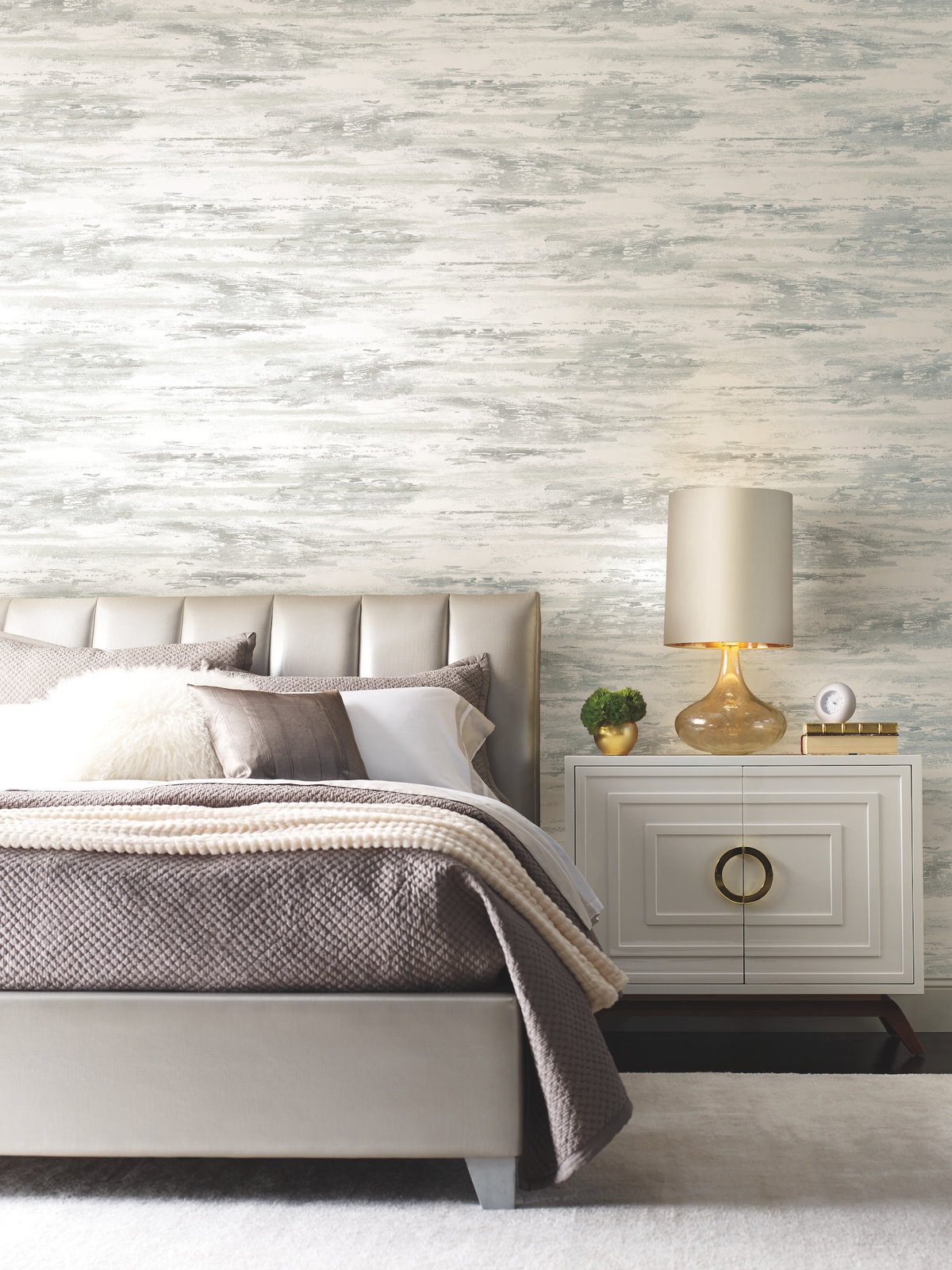 Pearl Birch Bark Texture Pearl Wallpaper, by York Wall, 27' length x 2'3" width x 0.02" depth View 3