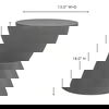 Hourglass Outdoor Stool Dark Grey thumbnail 4