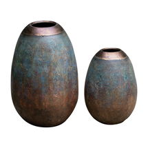 Online Designer Business/Office Pavak Etruscan Sky Vases S/2