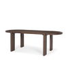 Sohan Dark Elm Wood Oval Dining Table, by Mercana, 91" length x 38" width x 30" height thumbnail 1