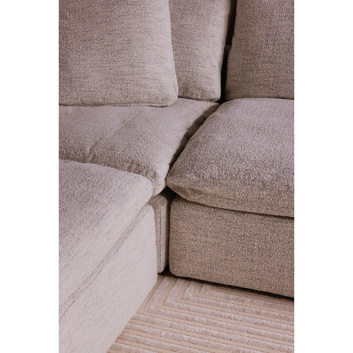 Clay Slipper Chair Coastside Sand, Accent Chair by Moe's Home, 44.5" width x 32.7" height x 44.5" depth View 9