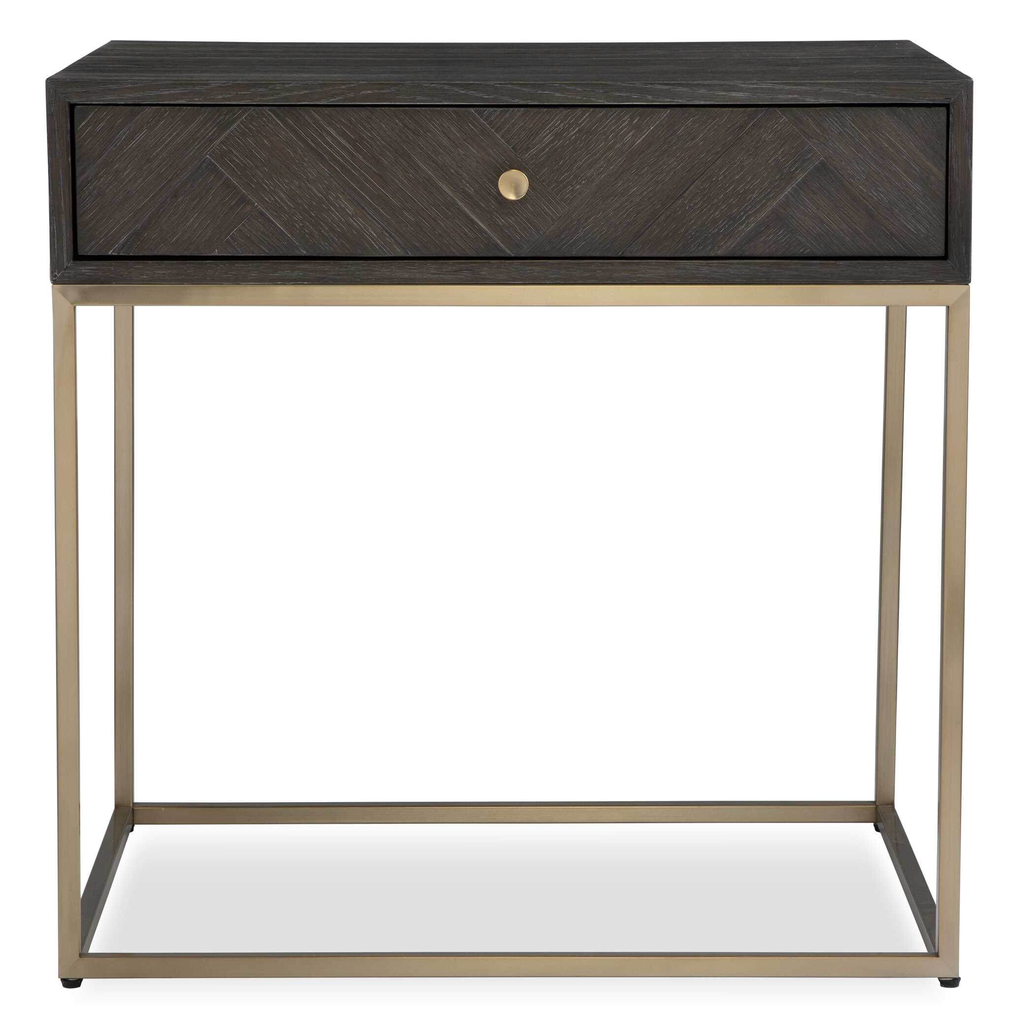 Armistead Walnut Side Table, Furniture by Uttermost, 25" width x 25" height x 18" depth View 1