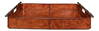 Safari Leather Tray, by Sarreid, 1'3" length x 1'7" width x 2" height thumbnail 3