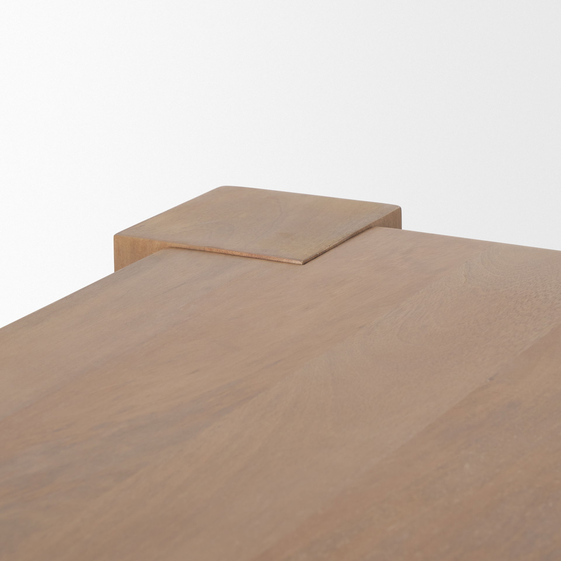 Beth Light Brown Wood Rectangular Dining Table large image 