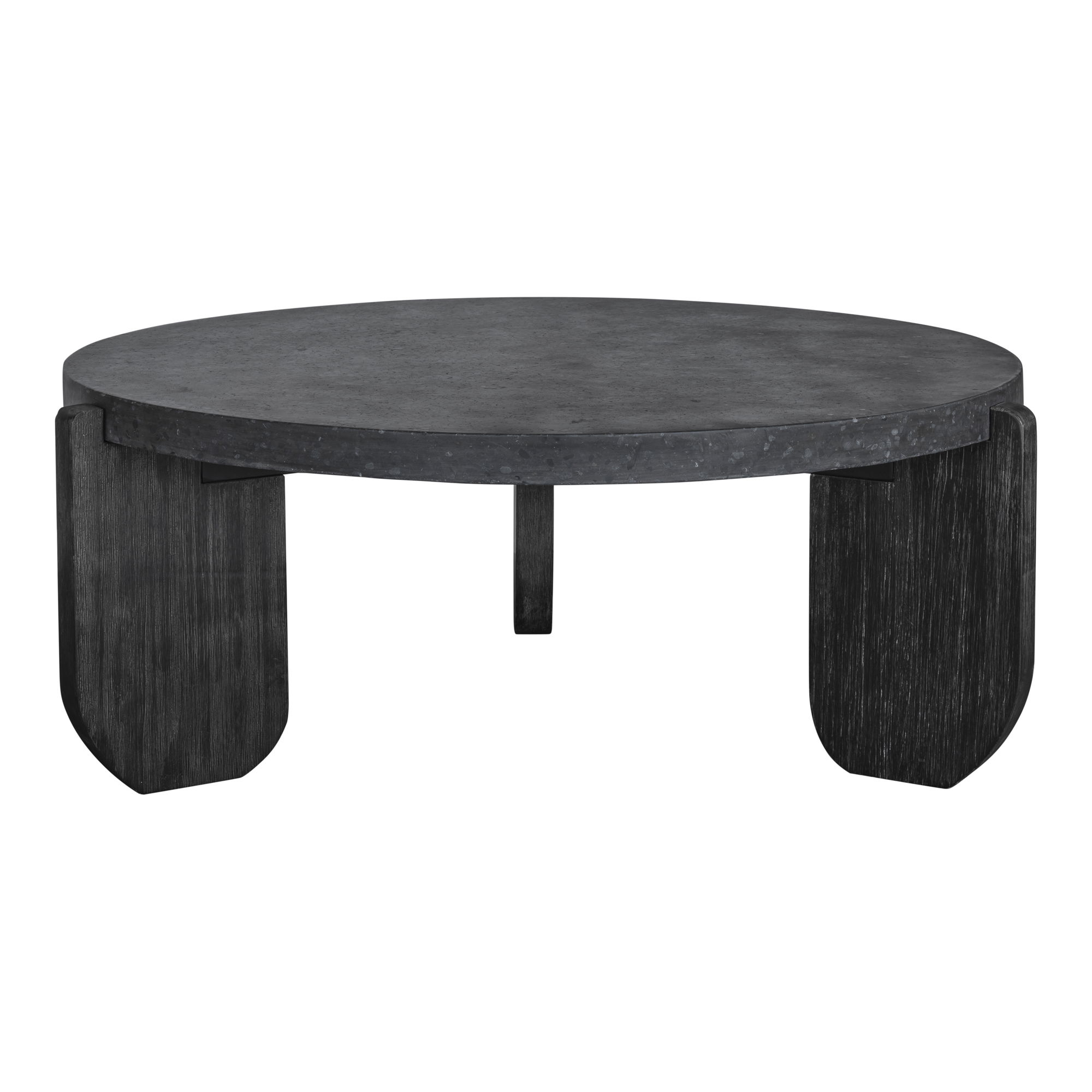 Wunder Coffee Table Black, by Moe's Home, 36.5" width x 13.75" height x 36.5" depth View 1
