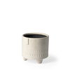 Jacob I Short White Ceramic Smiling Face Vase thumbnail 0