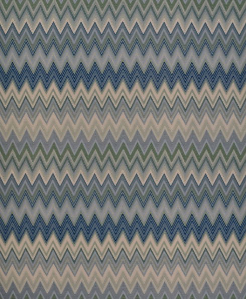 Zig Zag Multicolore Blue Wallpaper