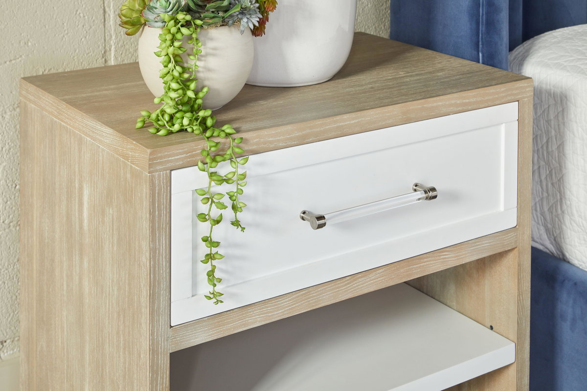 Wrenn 1-Drawer Nightstand, by Essentials for Living, 27.5" width x 28.5" height x 17.75" depth View 12