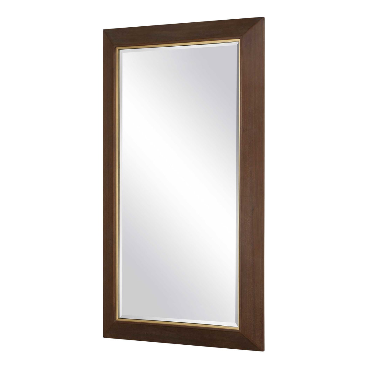 Matheson Rectangular Walnut Mirror, by Uttermost, 37.75" width x 68" height x 3.25" depth View 4