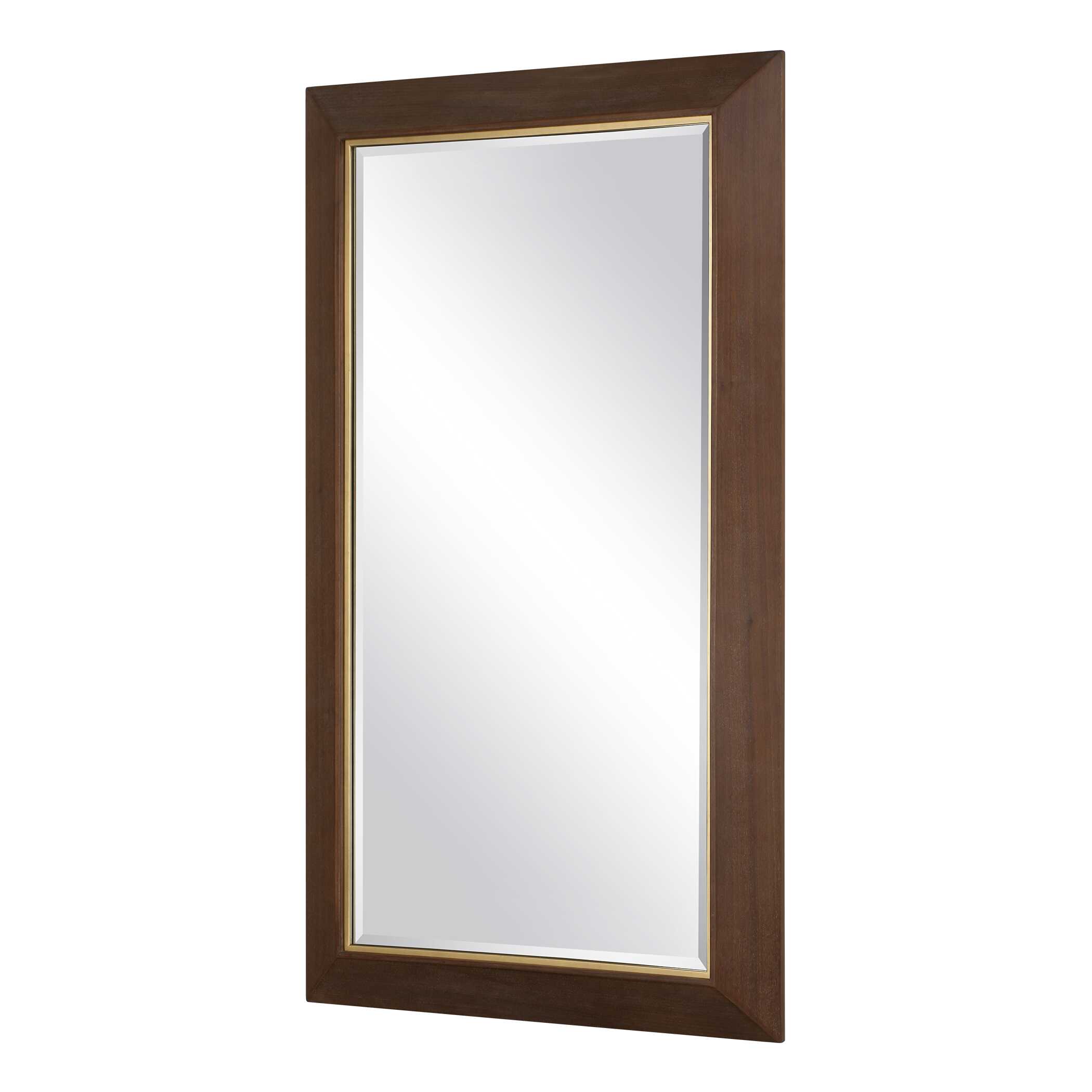 Matheson Rectangular Walnut Mirror large image 