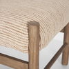 Tadi Rectangular Dark Brown Wood with Rug Seat Bench thumbnail 7