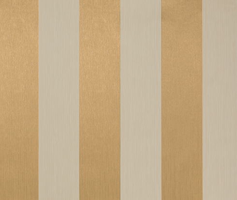 Wide Two-Color Stripe Metallic Wallpaper