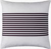 Classic Stripe Accent Pillow, Decorative Pillow by Surya, 18" length x 18" width thumbnail