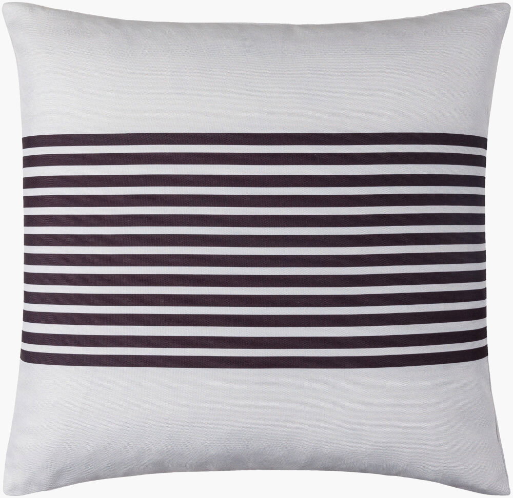 Classic Stripe Accent Pillow, Decorative Pillow by Surya, 18" length x 18" width