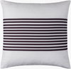 Classic Stripe Accent Pillow, Decorative Pillow by Surya, 22" length x 22" width thumbnail