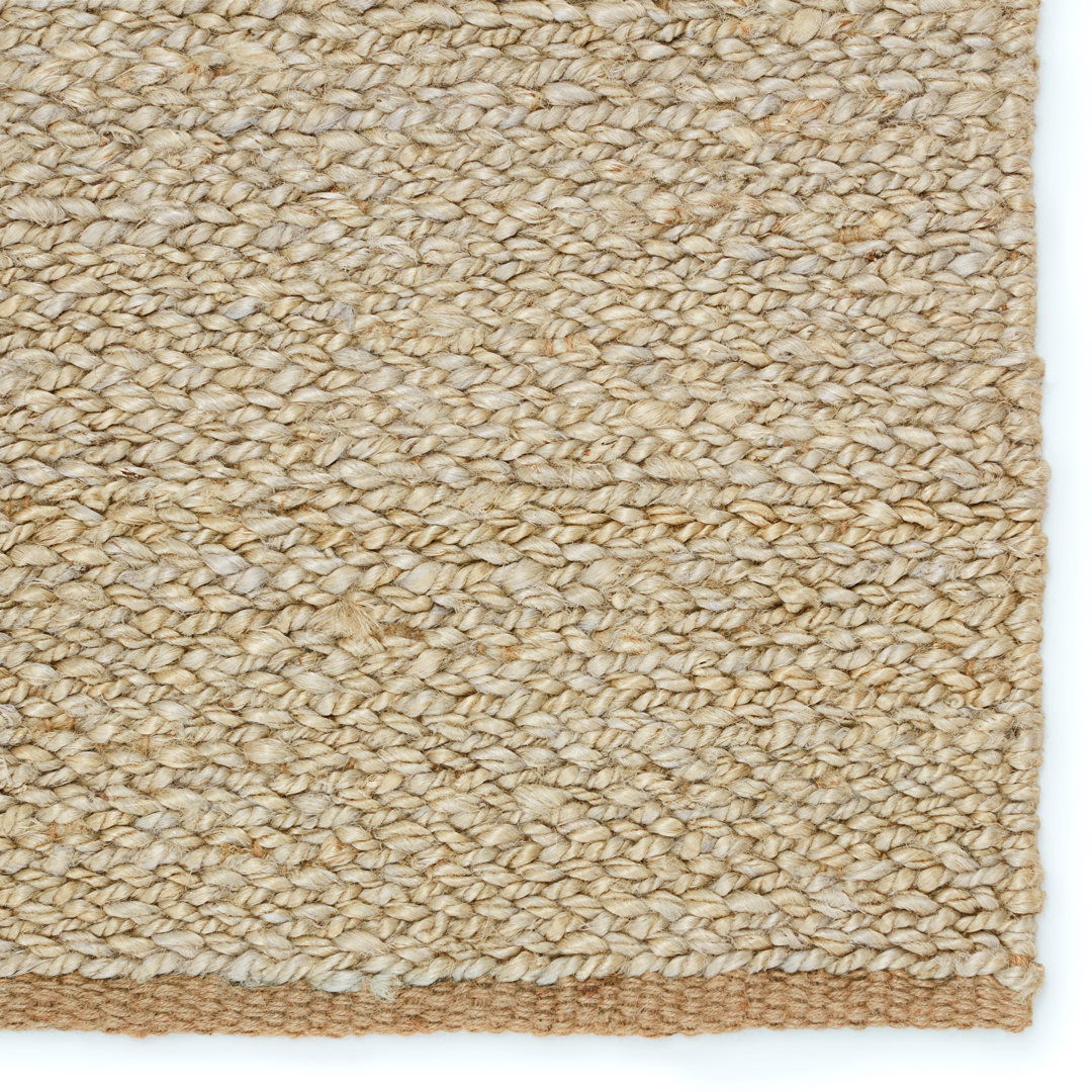Murrel Handmade Solid Brown Area Rug (8'X10') large image 