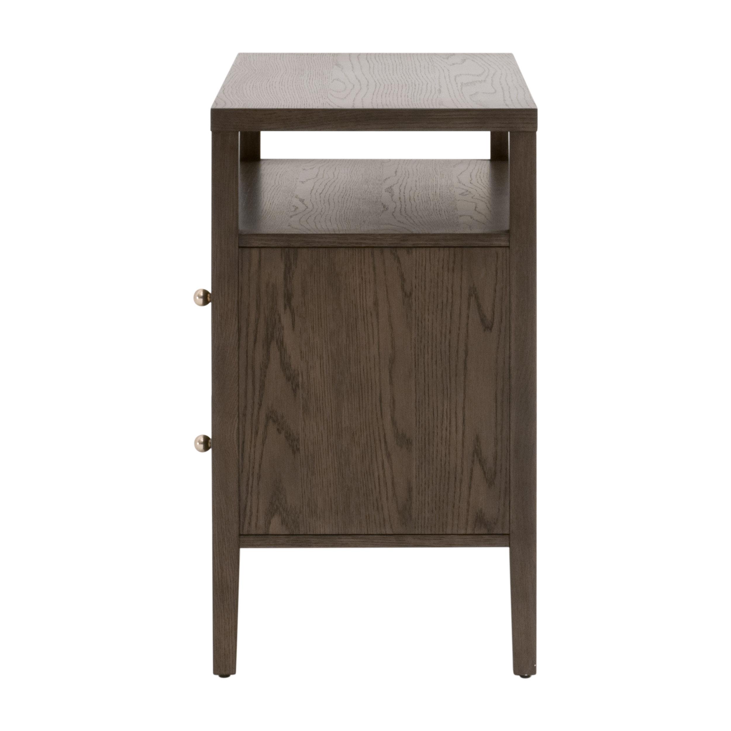 Highland Open Shelf 2-Drawer Nightstand large image 