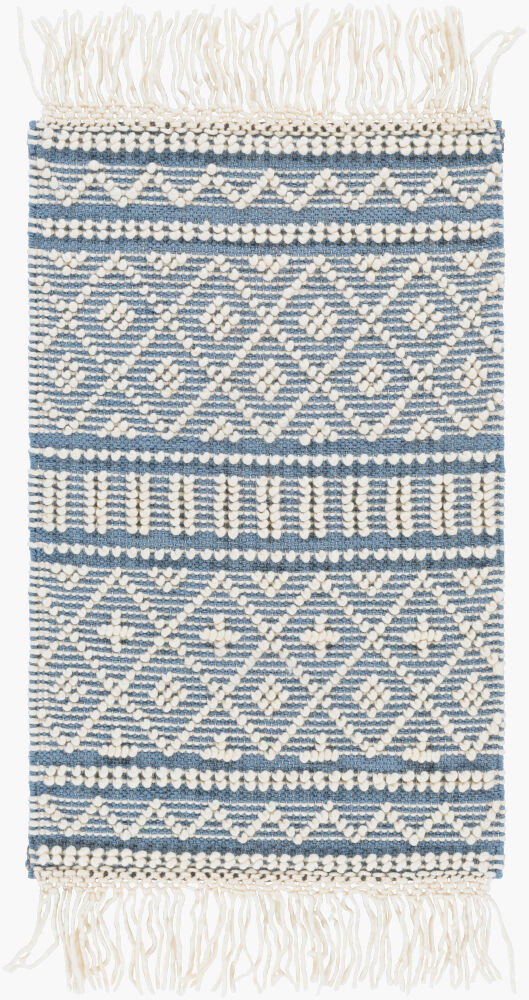 Farmhouse Tassels Handmade Rug, by Surya, 3' length x 2' width