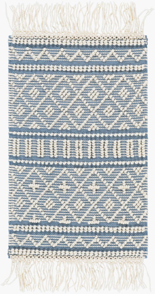 Farmhouse Tassels Handmade Rug large image 