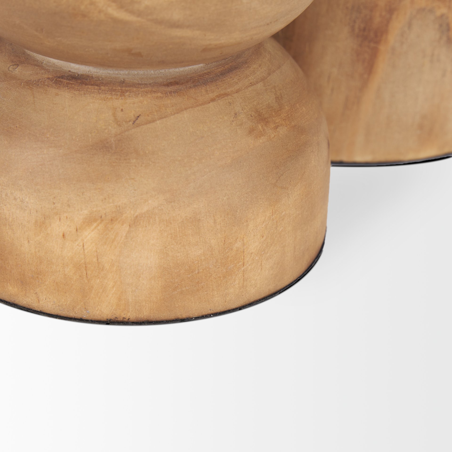 Aleena Wooden Candle Holder (Set of 2) large image 