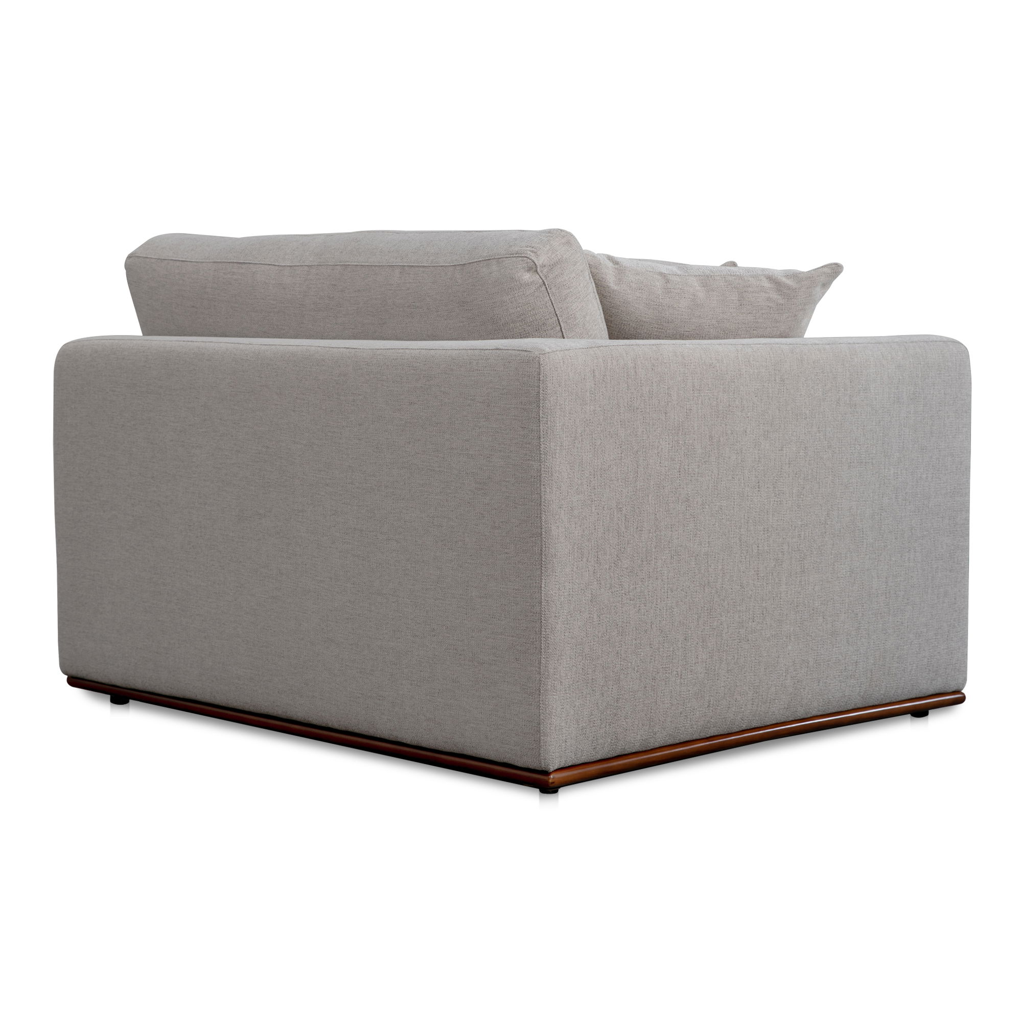 Rue Left Arm Facing Chair Flecked Grey large image 