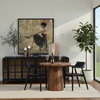 Armstrong Bistro Table Natural, Dining Table by Dovetail, 36" width x 30" height x 36" diameter x 36" depth thumbnail 4