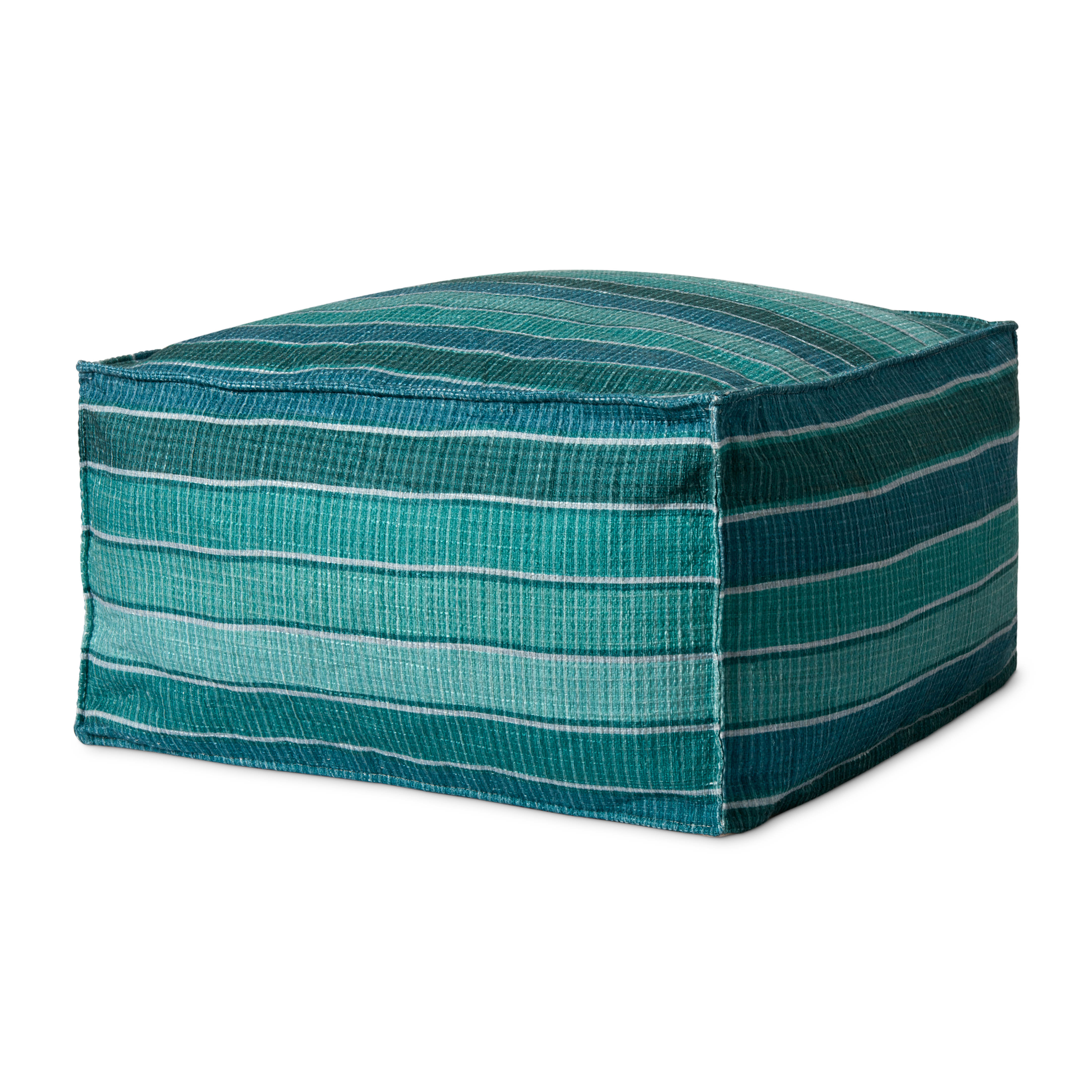 Loloi Poufs, Ottoman, 24" width x 13" height x 24" depth