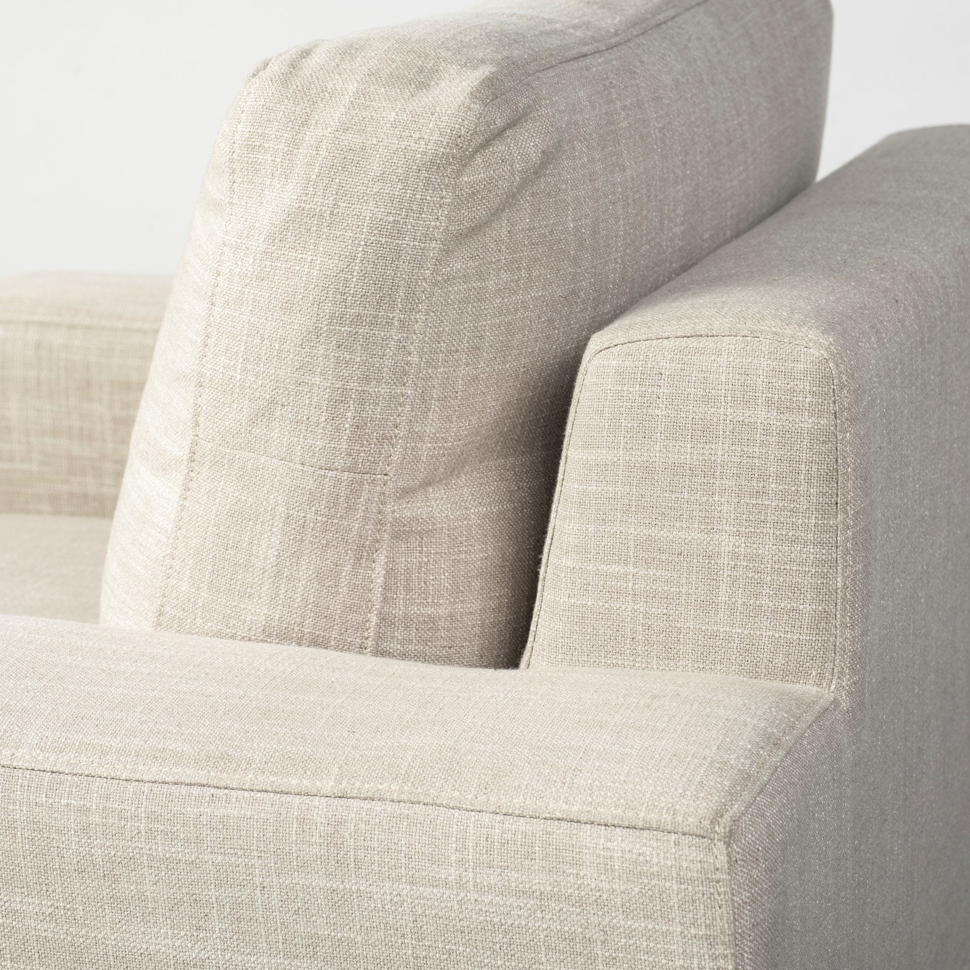 Colburne I Beige Fabric with Wood and Iron Frame Accent Chair large image 