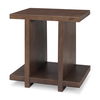 Nohr Medium Brown Wood Accent Table, Side & End Table by Mercana, 22" length x 18" width x 22" height thumbnail 1
