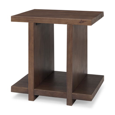 Nohr Medium Brown Wood Accent Table