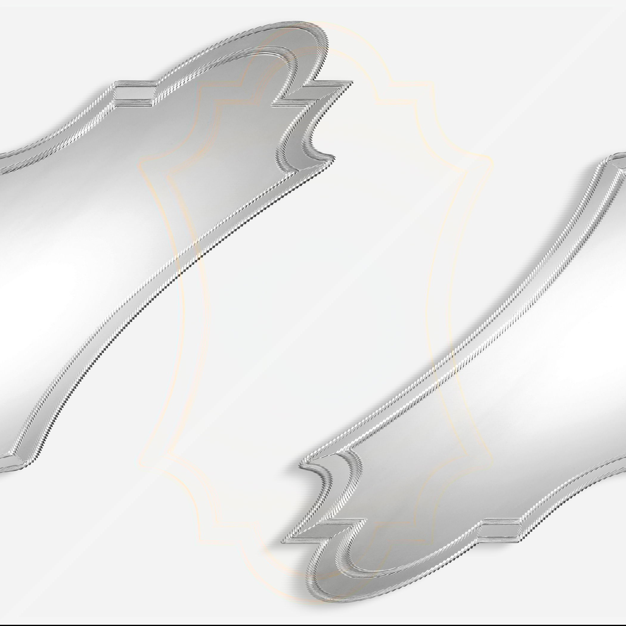 Elara Antiqued Silver Wall Mirror, by Uttermost, 27" width x 43" height x 1.12" depth View 1