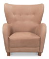 Lombard Wing Chair,Greece Grey Leather thumbnail 7