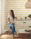 Woodblock Yellow Wallpaper thumbnail 2