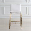 Ascend White Counter Stool, Counter & Bar Stool by Uttermost, 18.25" width x 38.75" height x 21.75" depth thumbnail 2