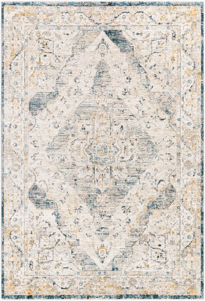 Cardiff Machine Woven Rug, by Surya, 7'4.58" length x 4'11.84" width