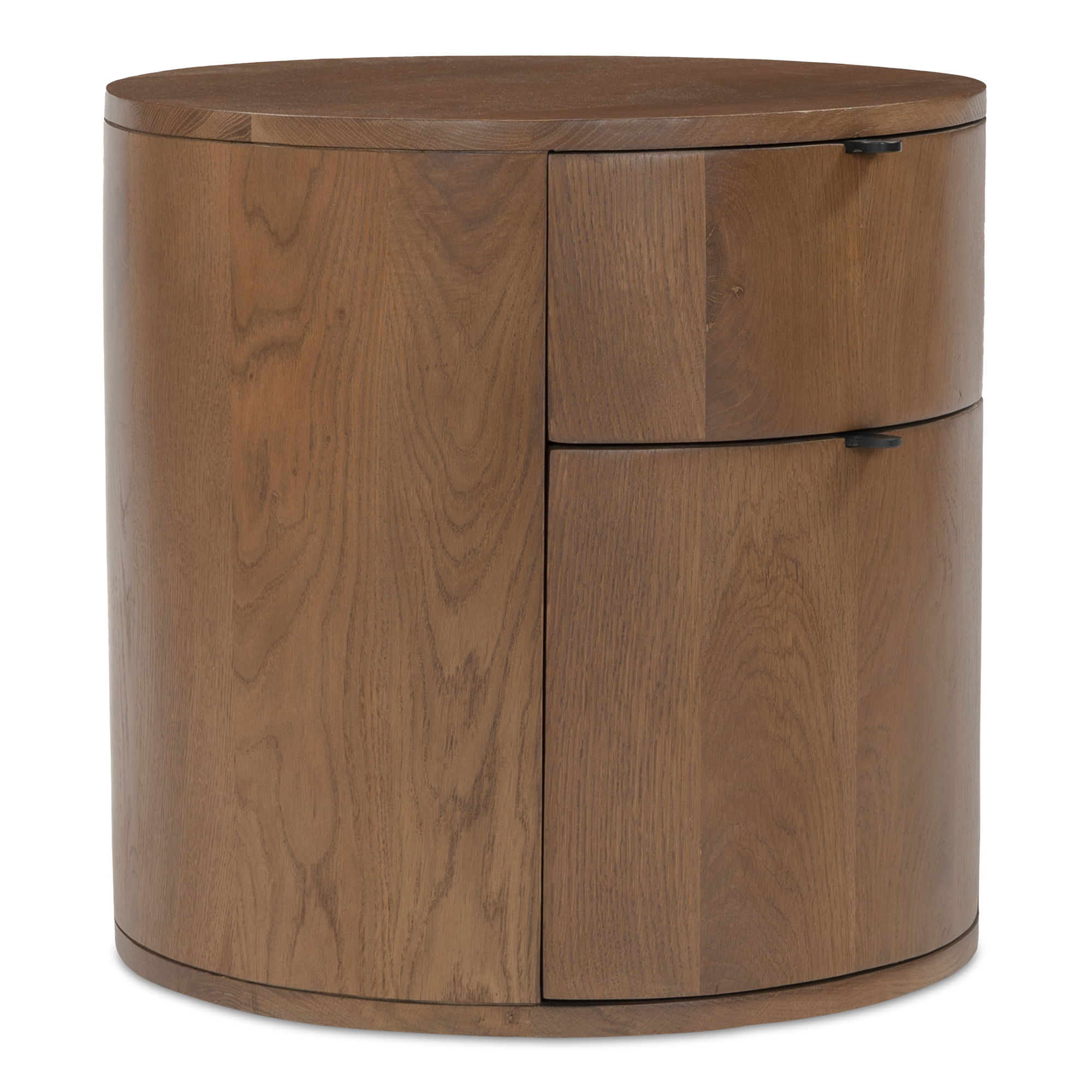 Theo Two Drawer Nightstand Brown, by Moe's Home, 19" width x 18.5" height x 19" depth View 2