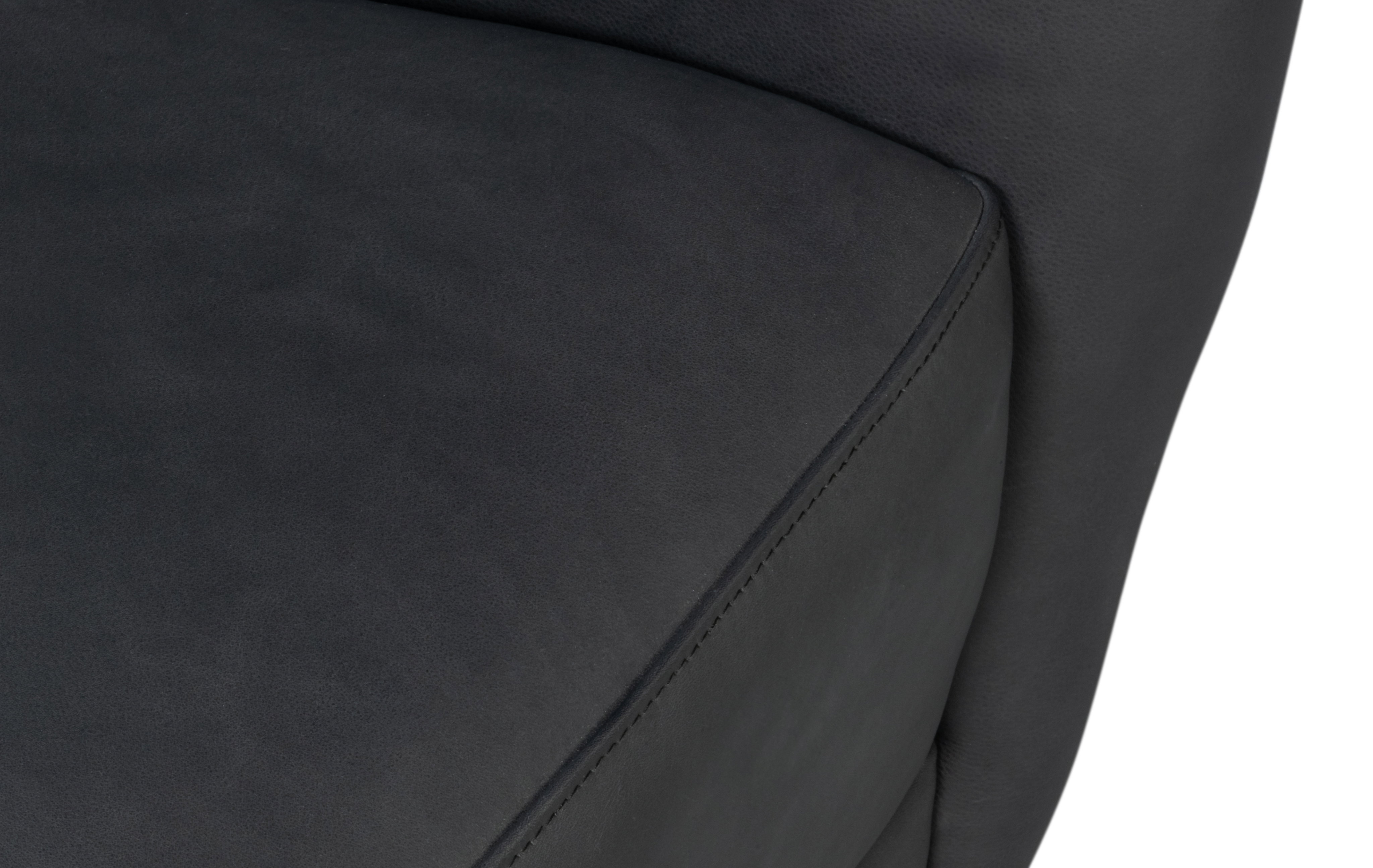 Lombard Wing Chair,Santoni Black Leather, Seating by Sarreid, 34" length x 36" width x 40" height View 19