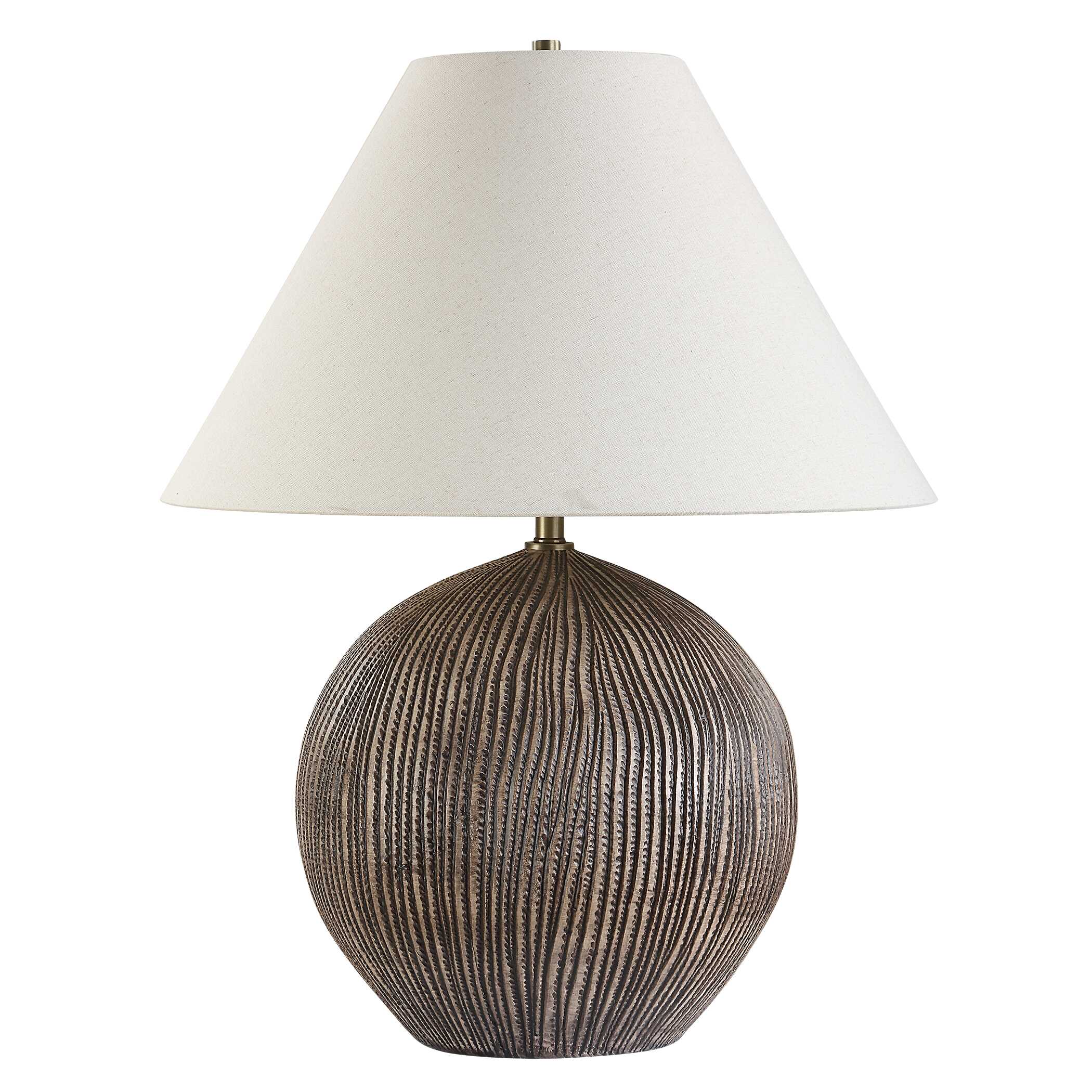 Sayre Dark Brown Table Lamp large image 