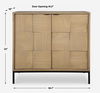 Lorenzo Geometric 2 Door Cabinet, Furniture by Uttermost, 36.1" width x 33" height x 18" depth thumbnail 3