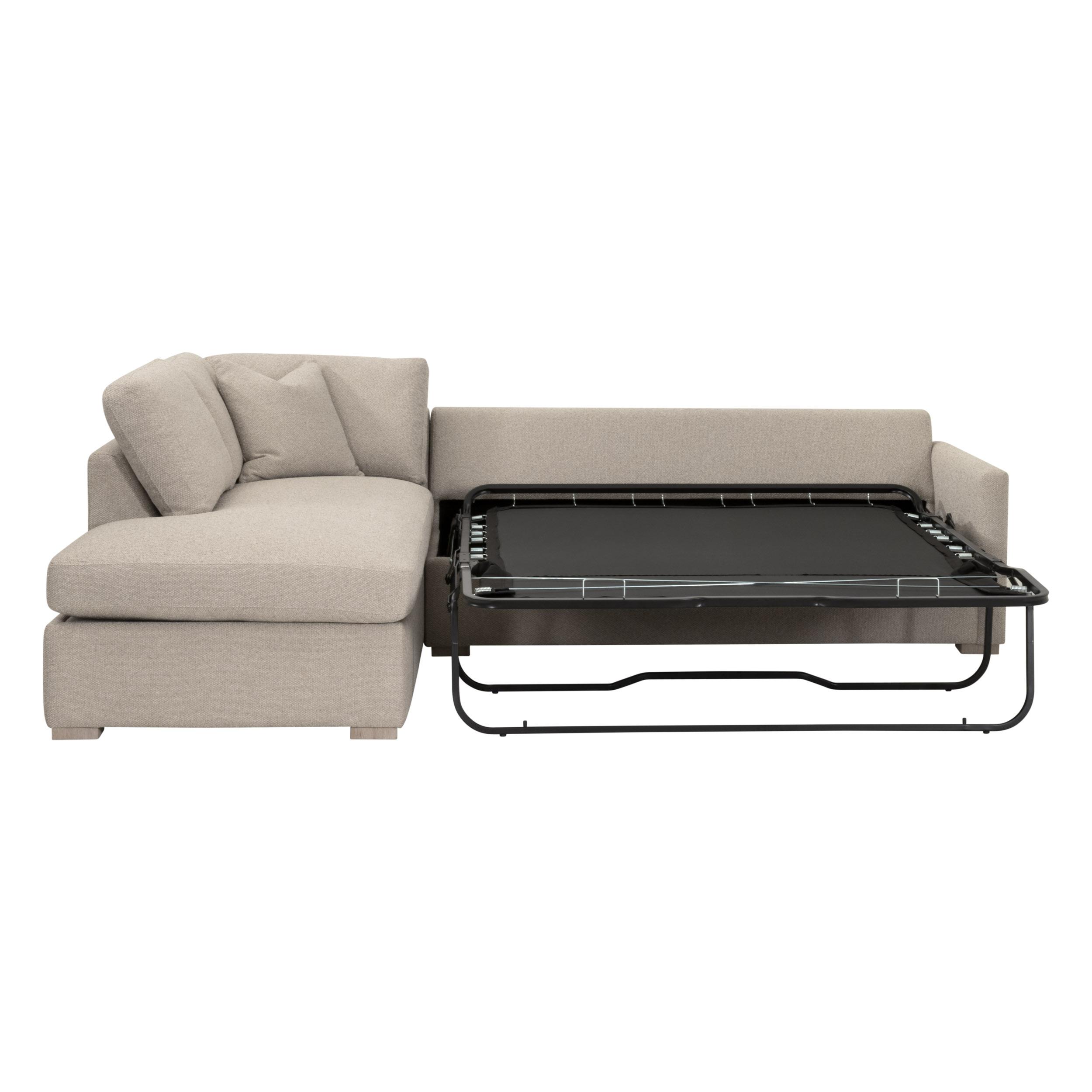 Clara 112'  Slim Arm Sleeper Queen LF Sectional, Seating by Essentials for Living, 112" width x 37.5" height x 81" depth View 4