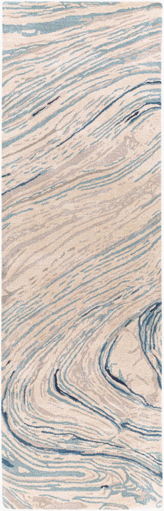 Kavita Handmade Rug, by Surya, 8' length x 2'6" width